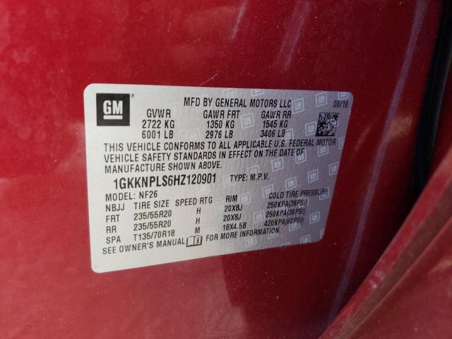 Photo 14 from auction – 2017 GMC ACADIA DEN with VIN 1GKKNPLS6HZ120901