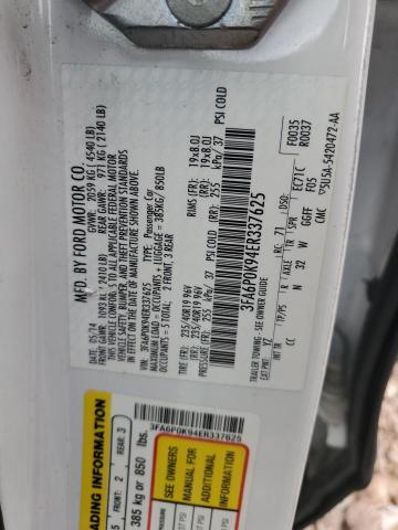 Photo 13 from auction – 2014 FORD FUSION TIT with VIN 3FA6P0K94ER337625