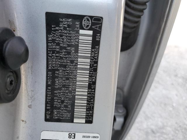 Photo 12 from auction – 2011 TOYOTA COROLLA BA with VIN 2T1BU4EE9BC578695