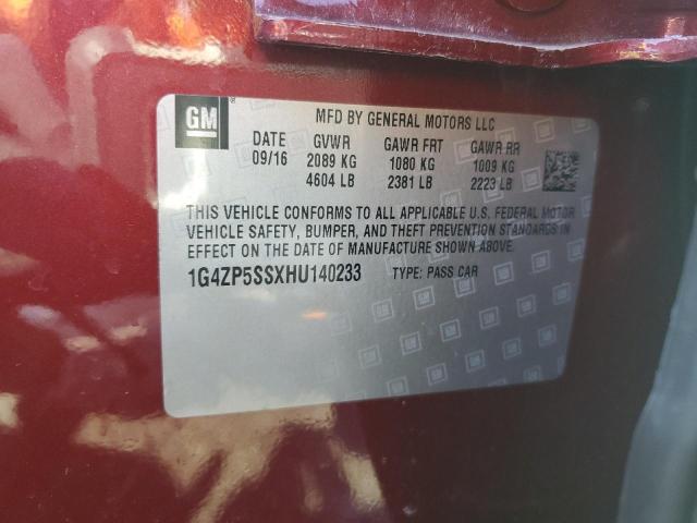 Photo 13 from auction – 2017 BUICK LACROSSE E with VIN 1G4ZP5SSXHU140233