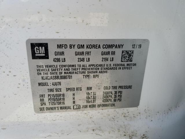 Photo 13 from auction – 2020 BUICK ENCORE PRE with VIN KL4CJASB8LB080701