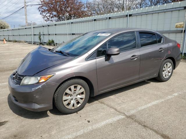 HONDA CIVIC LX 2012 with VIN 19XFB2F55CE336371 - Photo from auction