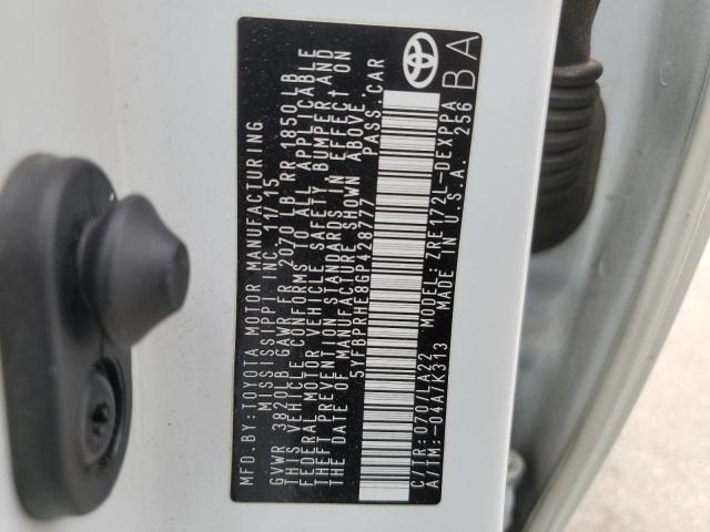 Photo 12 from auction – 2016 TOYOTA COROLLA EC with VIN 5YFBPRHE8GP428777