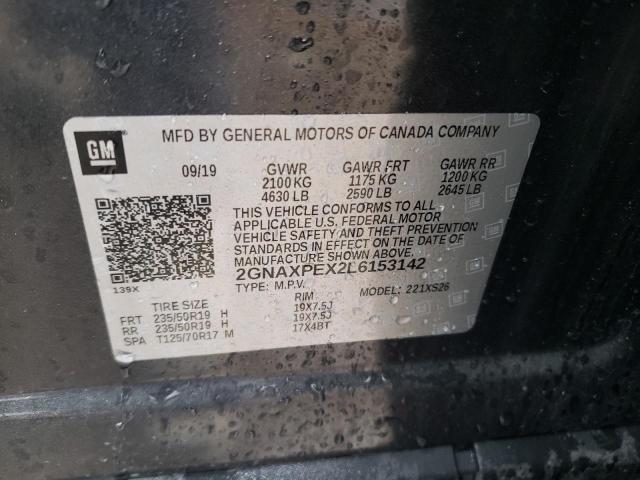 Photo 14 from auction – 2020 CHEVROLET EQUINOX PR with VIN 2GNAXPEX2L6153142