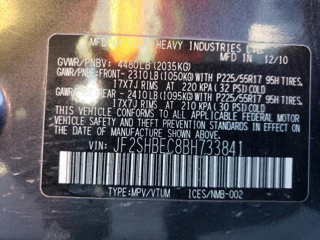 Photo 13 from auction – 2011 SUBARU FORESTER L with VIN JF2SHBEC8BH733841