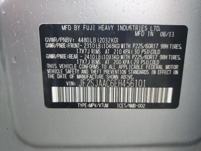 Photo 12 from auction – 2014 SUBARU FORESTER 2 with VIN JF2SJAAC6EH456101