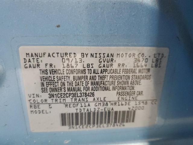 Photo 12 from auction – 2014 NISSAN VERSA NOTE with VIN 3N1CE2CP3EL378426