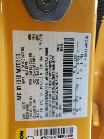 Photo 12 from auction – 2022 FORD BRONCO SPO with VIN 3FMCR9C67NRD56469
