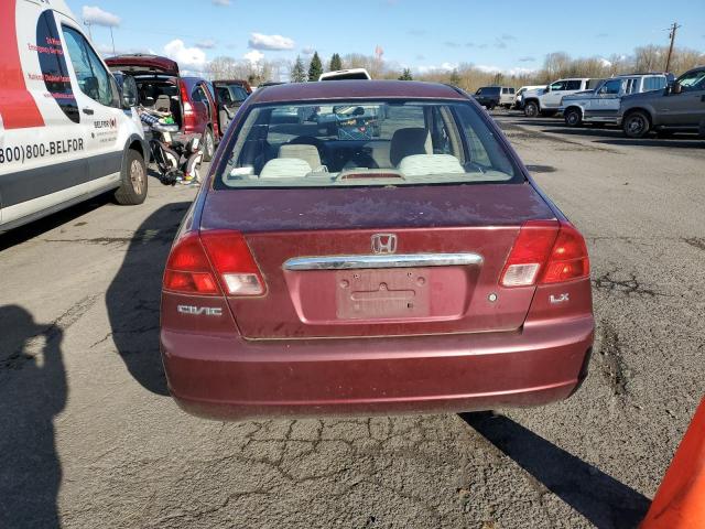 Photo 6 from auction – 2002 HONDA CIVIC LX with VIN JHMES16582S005591