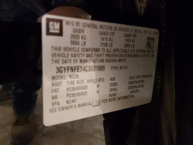Photo 12 from auction – 2012 CADILLAC SRX PREMIU with VIN 3GYFNFE34CS631889