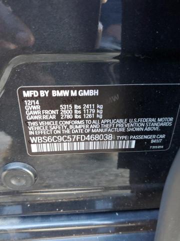 Photo 12 from auction – 2015 BMW M6 GRAN CO with VIN WBS6C9C57FD468038