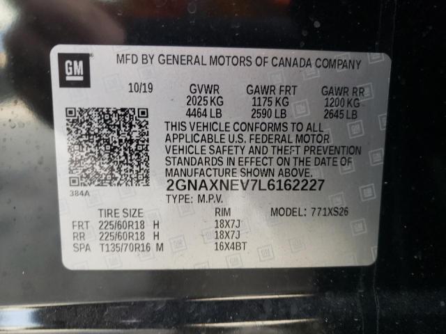 Photo 13 from auction – 2020 CHEVROLET EQUINOX with VIN 2GNAXNEV7L6162227