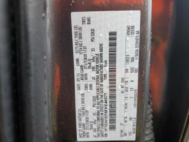 Photo 12 from auction – 2015 FORD F150 SUPER with VIN 1FTEW1EF8FKE46577