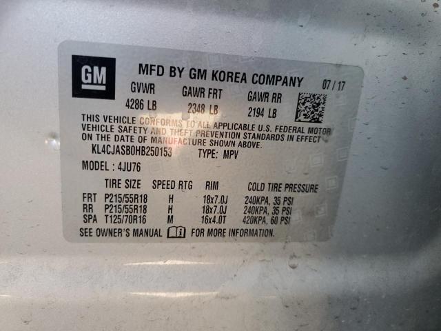 Photo 13 from auction – 2017 BUICK ENCORE PRE with VIN KL4CJASB0HB250153