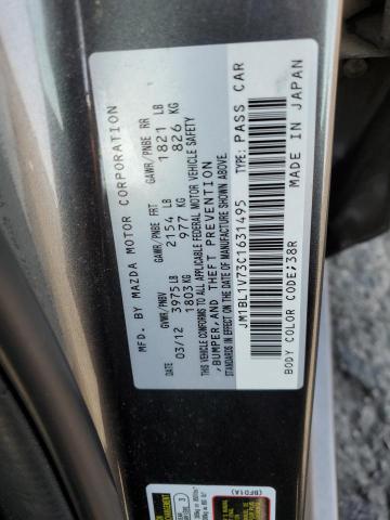 Photo 13 from auction – 2012 MAZDA 3 I with VIN JM1BL1V73C1631495