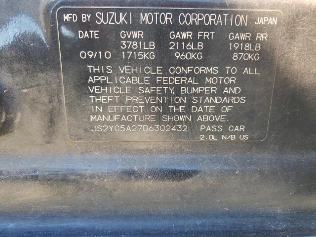 Photo 13 from auction – 2011 SUZUKI SX4 LE with VIN JS2YC5A27B6302432