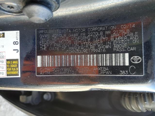 Photo 12 from auction – 2014 TOYOTA PRIUS with VIN JTDKN3DU9E1799416