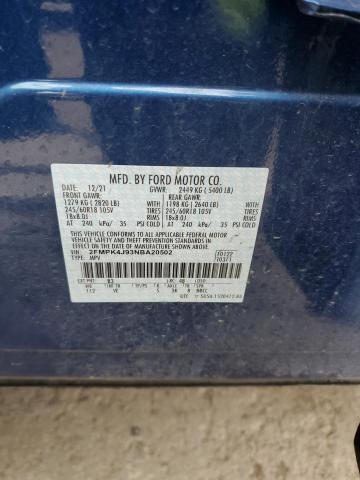 Photo 12 from auction – 2022 FORD EDGE SEL with VIN 2FMPK4J93NBA20502