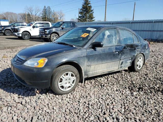 HONDA CIVIC LX 2001 with VIN 1HGES16511L040825 - Photo from auction