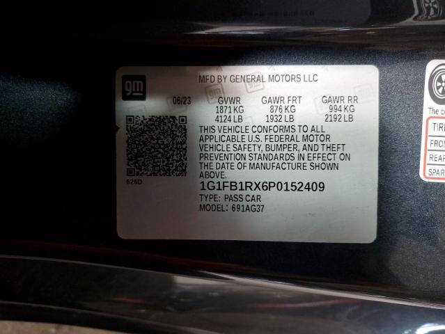 Photo 12 from auction – 2023 CHEVROLET CAMARO LS with VIN 1G1FB1RX6P0152409