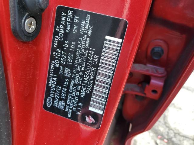 Photo 12 from auction – 2012 HYUNDAI ACCENT GLS with VIN KMHCT4AE4CU214441