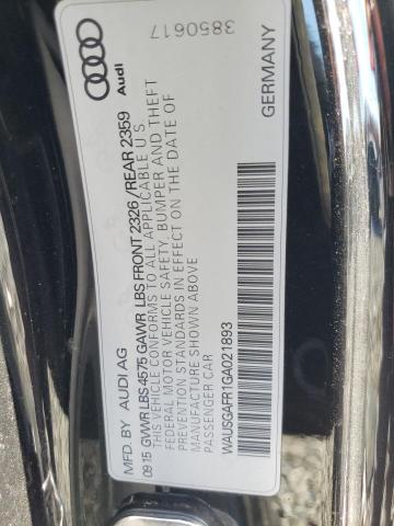 Photo 12 from auction – 2016 AUDI A5 PREMIUM with VIN WAUSGAFR1GA021893