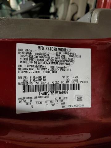 Photo 12 from auction – 2011 FORD FOCUS SE with VIN 1FAHP3FN5BW161002