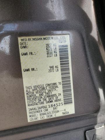 Photo 12 from auction – 2016 NISSAN ALTIMA 2.5 with VIN 1N4AL3AP0GC184525