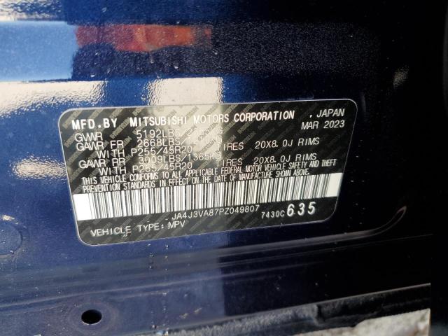 Photo 14 from auction – 2023 MITSUBISHI OUTLANDER with VIN JA4J3VA87PZ049807