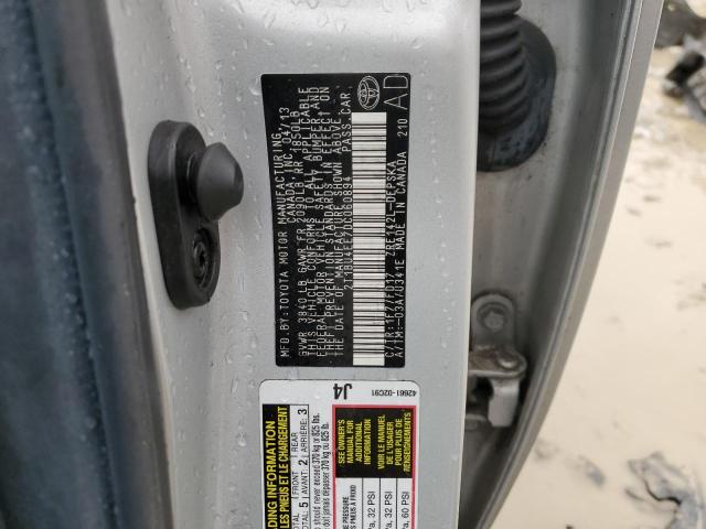 Photo 13 from auction – 2013 TOYOTA COROLLA BA with VIN 2T1BU4EE7DC060894