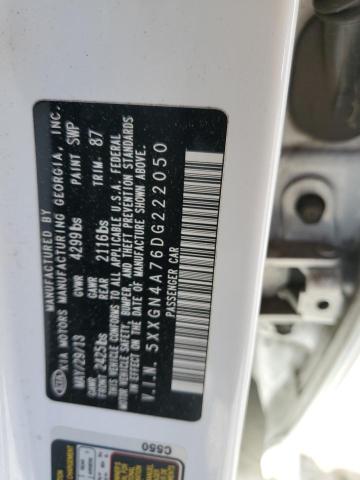Photo 12 from auction – 2013 KIA OPTIMA EX with VIN 5XXGN4A76DG222050