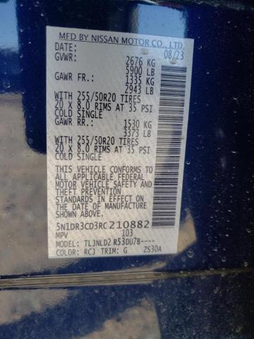 Photo 14 from auction – 2024 NISSAN PATHFINDER with VIN 5N1DR3CD3RC210882