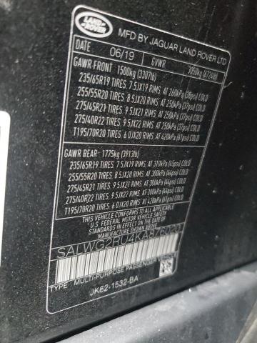 Photo 14 from auction – 2019 LAND ROVER RANGE ROVE with VIN SALWG2RU4KA876020