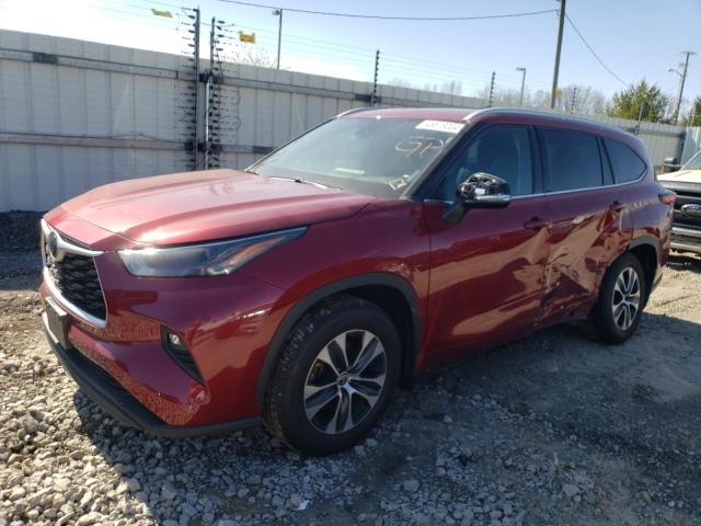 TOYOTA HIGHLANDER 2022 with VIN 5TDGZRBH6NS573534 - Photo from auction