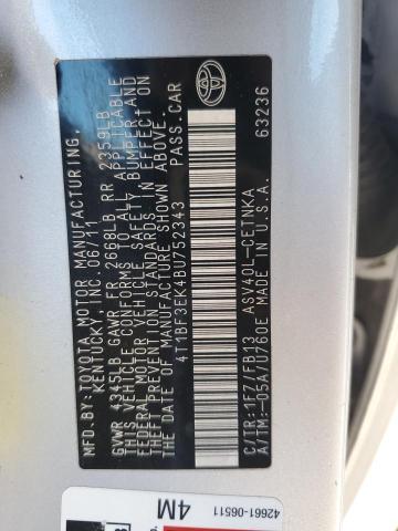 Photo 13 from auction – 2011 TOYOTA CAMRY BASE with VIN 4T1BF3EK4BU752343