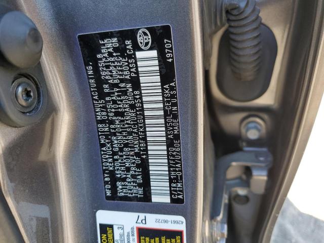 Photo 12 from auction – 2016 TOYOTA CAMRY with VIN 4T1BF1FKXGU119548