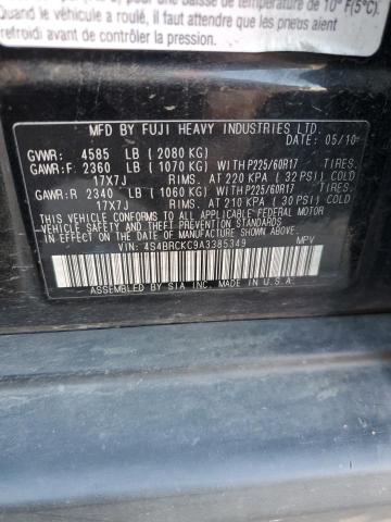Photo 14 from auction – 2010 SUBARU OUTBACK 2. with VIN 4S4BRCKC9A3385349