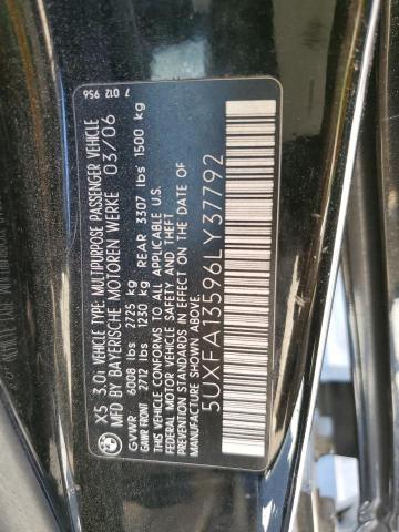 Photo 14 from auction – 2006 BMW X5 3.0I with VIN 5UXFA13596LY37792