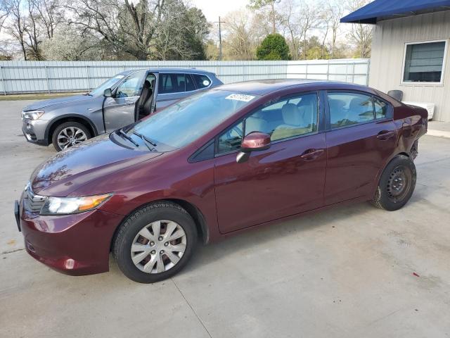 HONDA CIVIC LX 2012 with VIN 19XFB2F52CE074485 - Photo from auction