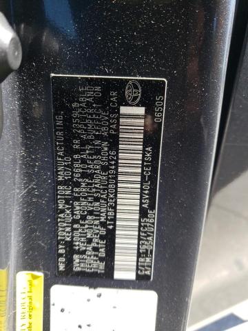Photo 12 from auction – 2011 TOYOTA CAMRY BASE with VIN 4T1BF3EK0BU194426
