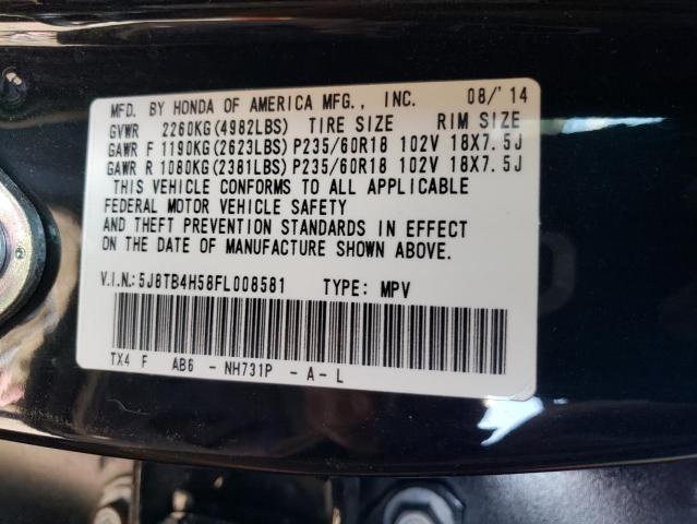 Photo 14 from auction – 2015 ACURA RDX TECHNO with VIN 5J8TB4H58FL008581