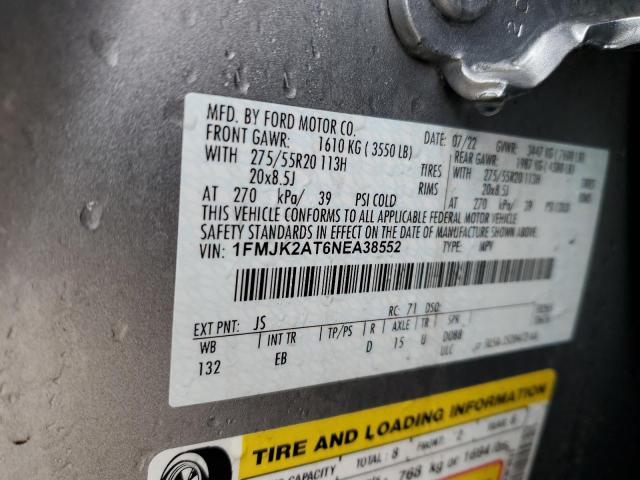 Photo 14 from auction – 2022 FORD EXPEDITION with VIN 1FMJK2AT6NEA38552