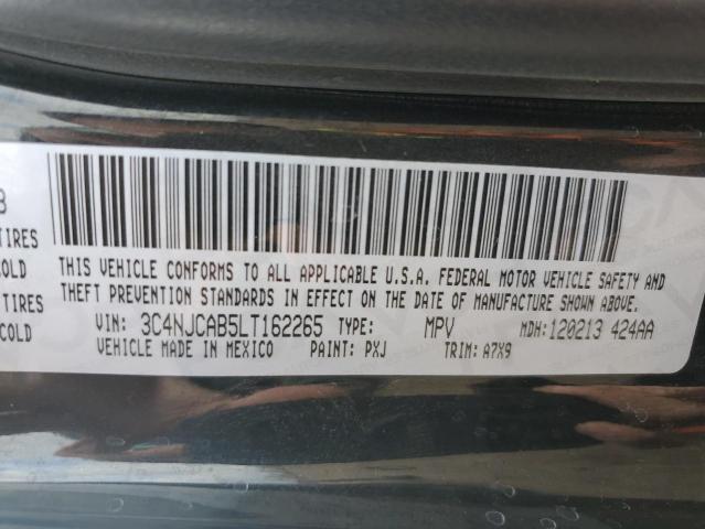 Photo 13 from auction – 2020 JEEP COMPASS SP with VIN 3C4NJCAB5LT162265