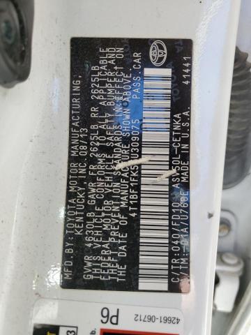 Photo 13 from auction – 2014 TOYOTA CAMRY L with VIN 4T1BF1FK5EU309075