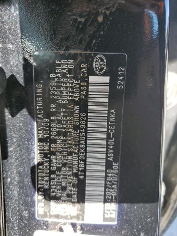 Photo 13 from auction – 2010 TOYOTA CAMRY BASE with VIN 4T1BF3EK8AU549826