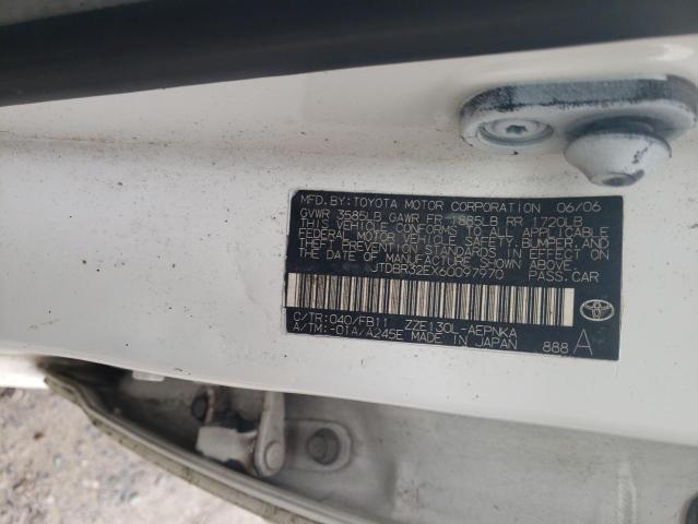 Photo 12 from auction – 2006 TOYOTA COROLLA CE with VIN JTDBR32EX60097970