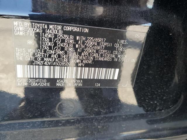 Photo 13 from auction – 2010 TOYOTA RAV4 with VIN JTMZF4DV1A5028509