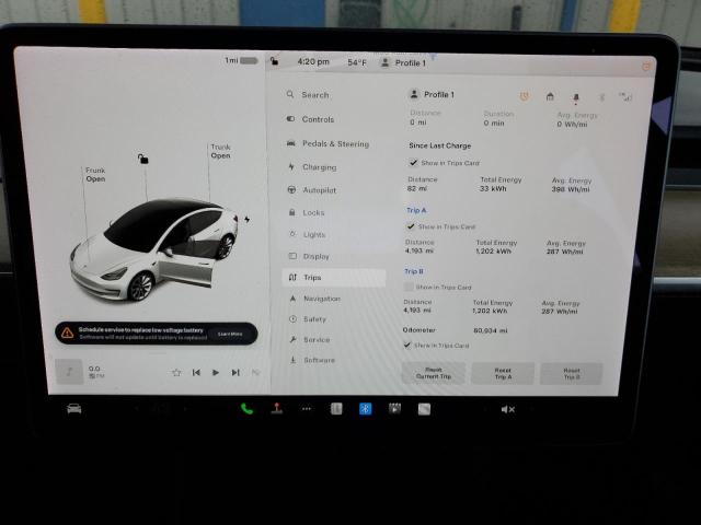 Photo 9 from auction – 2022 TESLA MODEL 3 with VIN 5YJ3E1EA0NF145537