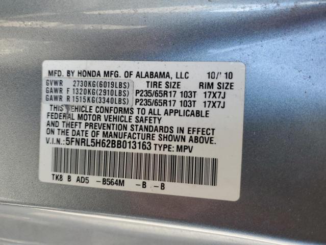 Photo 13 from auction – 2011 HONDA ODYSSEY EX with VIN 5FNRL5H62BB013163