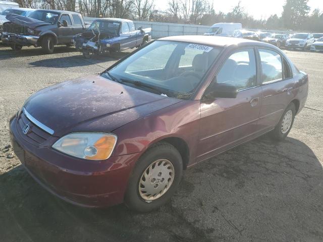 Photo 1 from auction – 2002 HONDA CIVIC LX with VIN JHMES16582S005591